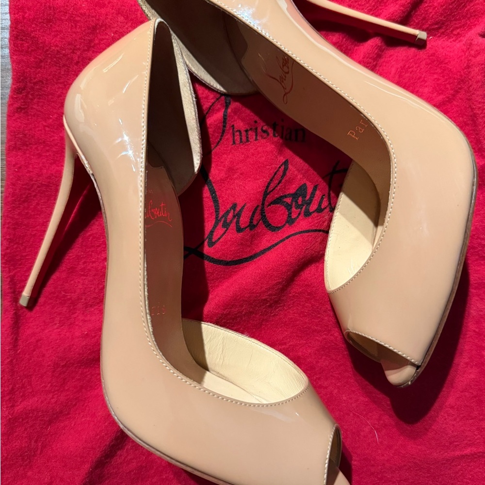 Christian Louboutin Demi You Peep Toe 100  Heels